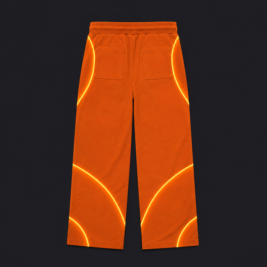 Neo | Orange Windbreaker Pants