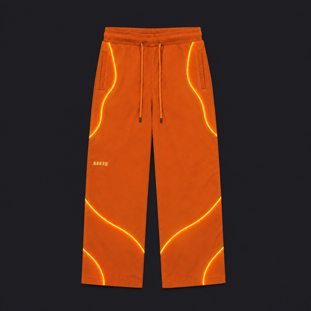 Neo | Orange Windbreaker Pants